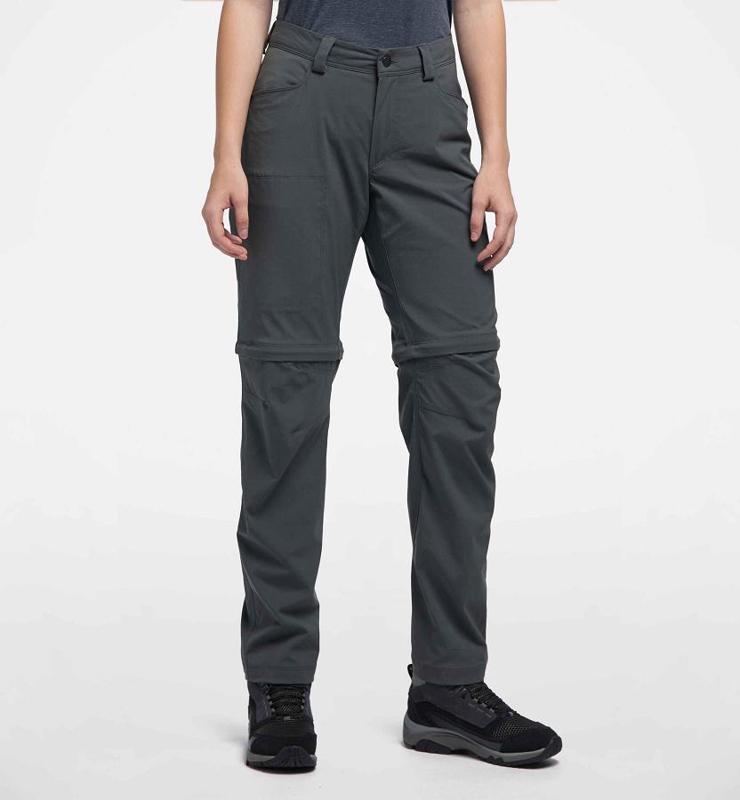Haglöfs Womens Lite Zip Off Hiking Pants Black New Zealand 15760WZAK